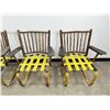 Image 3 : Mid Century Folk Art Hickory Spring Chairs