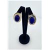 Taxco Mexico Sterling Silver Lapis Lazuli Earrings