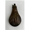 Antique Civil War Era Brass Powder Flask