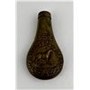 Antique Civil War Era Brass Powder Flask