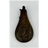 Antique Civil War Era Brass Powder Flask