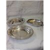 Image 3 : Lot of 3 Silver Plate Covered Serving Dishes, Primrose, Viking +