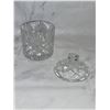 Image 2 : Lot of Crystal including 7" Cannisters with Lid