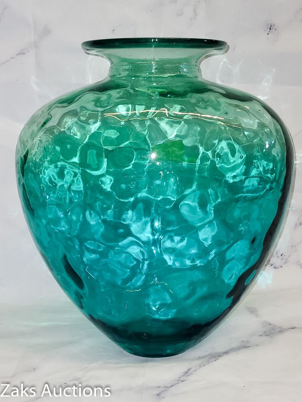 Large 15" green Glass Jug/Vase 18"