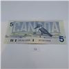 Image 2 : 1986 $5 Canadian Banknote