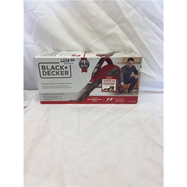 BLACK AND DECKER HAND VACUUM