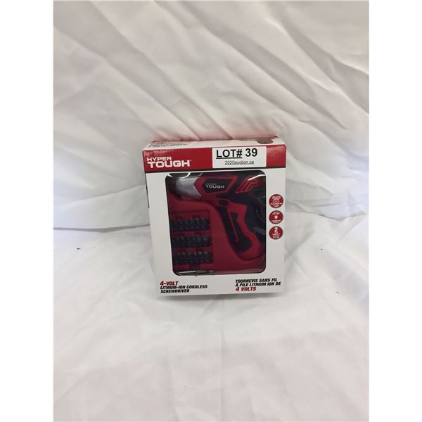 HYPER TOUGH 4 VOLT CORDLESS SCREWDRIVER