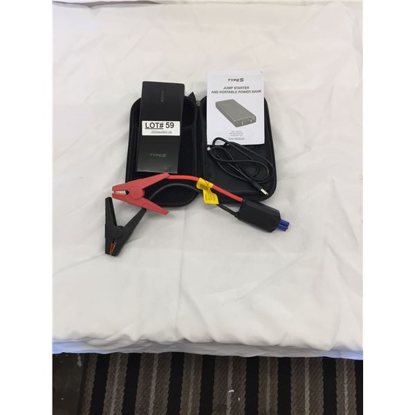 TYPES S JUMP STARTER AND POTBLE POWER BANK