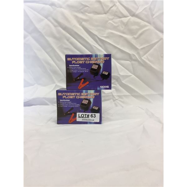 AUTOMATIC BATTERY FLOAT CHARGER X 2