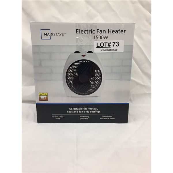 MAINSTAYS ELECTRIC FAN HEATER