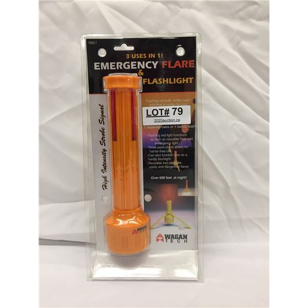 EMERGENCY FLARE AND FLASHLIGHT