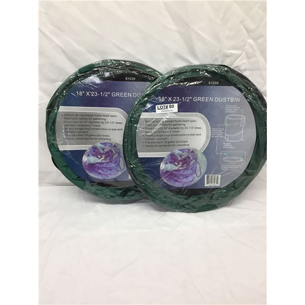 GREEN DUSTBIN/LAUNDRY HAMPER