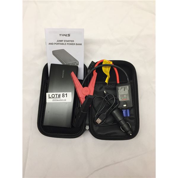 TYPE S JUMP STARTER AND PPORTABLE POWER BANK