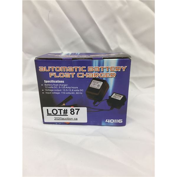 AUTOMATIC BATTERY FLOAT CHARGER