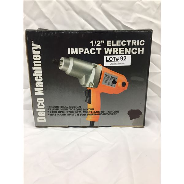 DELCO MACHINERY 1/2" ELEC IMPACT WRENCH