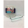 Image 1 : PYREX BAKING PAN + MICROWAVE BACON RACK