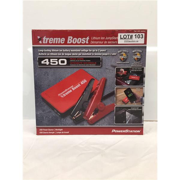 EXTREME BOOST LITHIUM ION JUMPSTARTER
