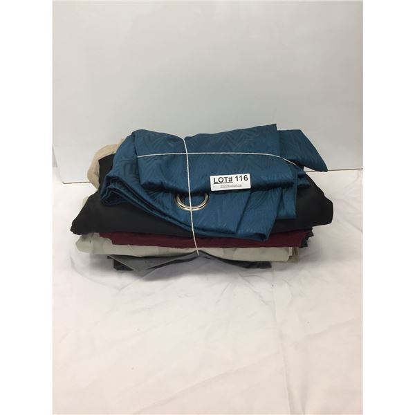 GROMMETT CURTAIN PANELS X8