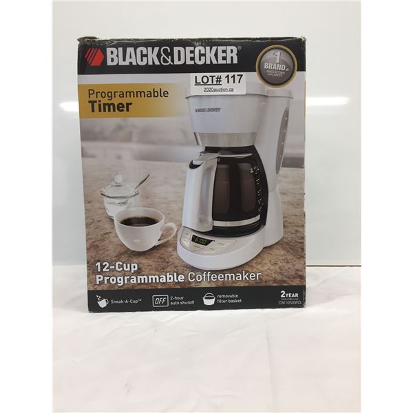 BLACK AND DECKER PROGRAMMBLE COFFEE MAKER