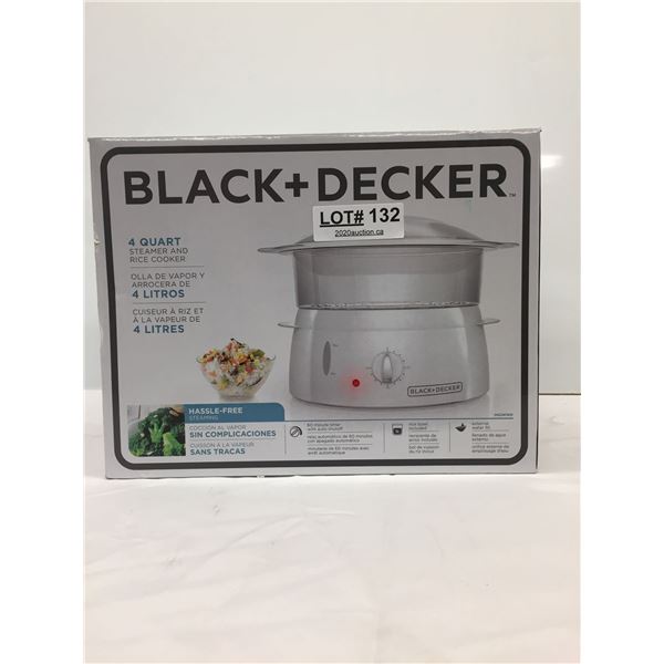 BLACK AND DECKER STEAMER AND RICE COOKER