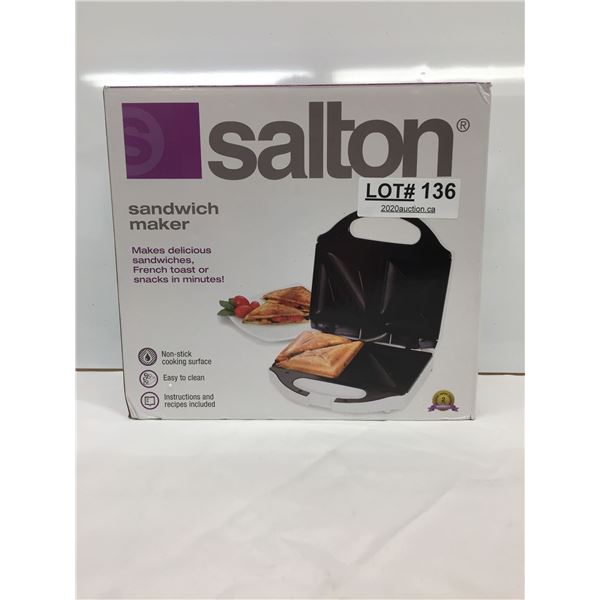 SALTON SANDWICH MAKER