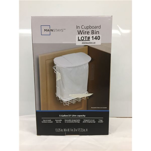MAINSTAYS IN CUPBOARD WIRE BIN