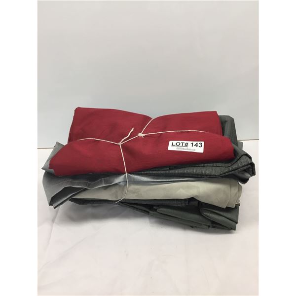 GROMMETT CURTAIN PANELS X8