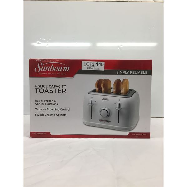 SUNBEAM 4 SLICE CAPACITY TOASTER