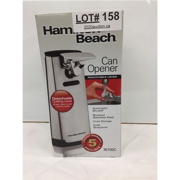 HAMILTON BEACH ELECTRIC CAN OPENER
