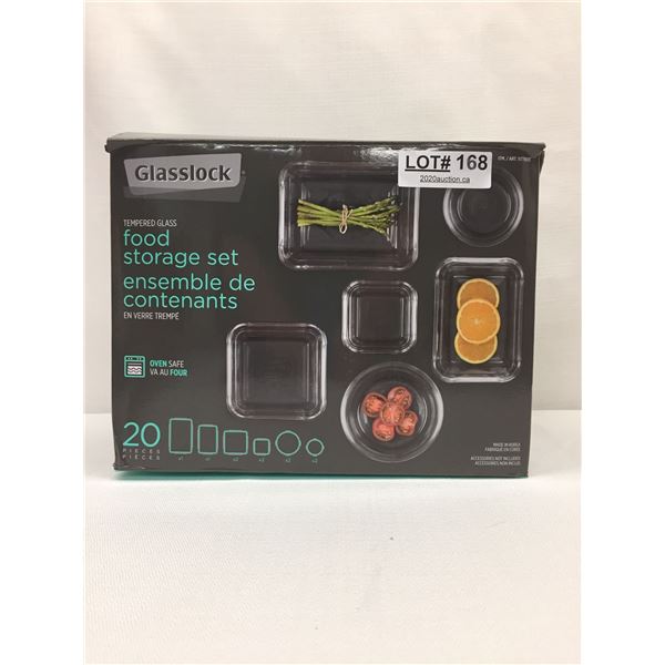 GLASSLOCK 20PCE FOOD STORAGE SET