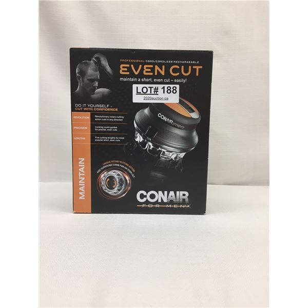 CONAIR FOR MEN CORD/CORDLESS EVEN CUT HAIRCUTTER