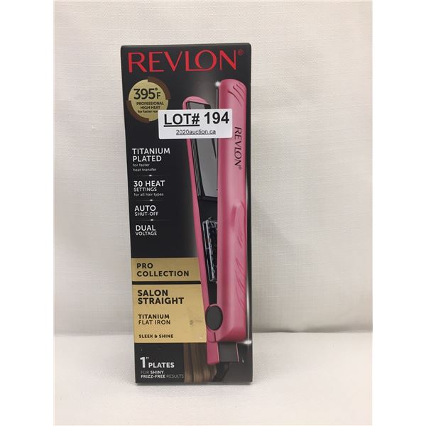 REVLON TITANIUM FLAT IRON