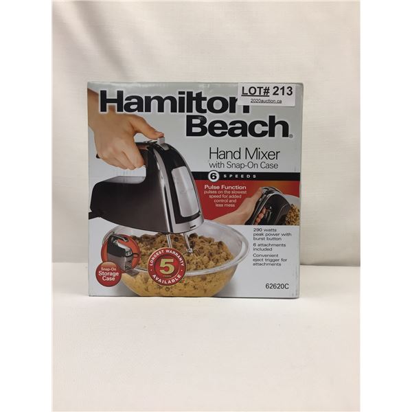 HAMILTON BEACH HAND MIXER N6 SPEEDS