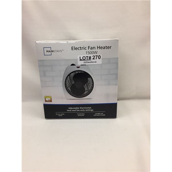 MAINSTAYS ELECTRIC FAN HEATER