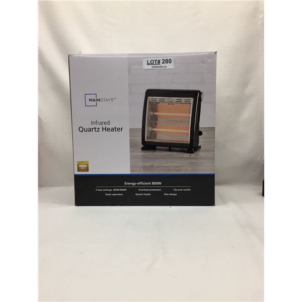 MAINSTAYS INFARED QUARTZ HEATER