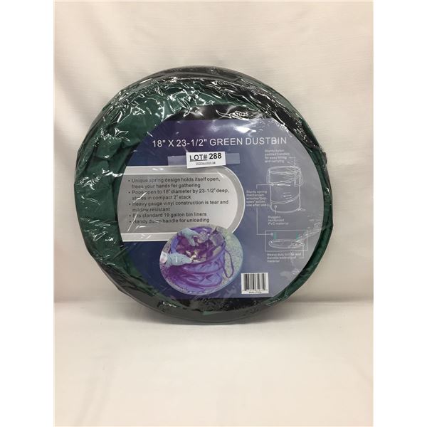 GREEN DUSTBIN/LAUNDRY HAMPER
