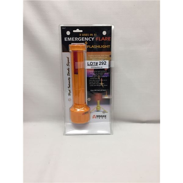 EMERGENCY FLARE AND FLASHLIGHT