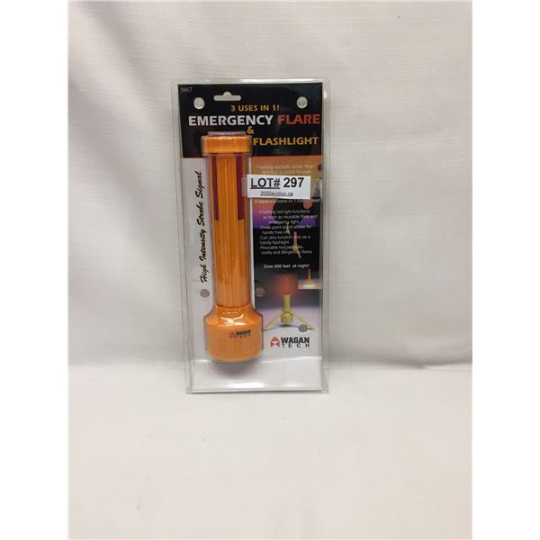 EMERGENCY FLARE AND FLASHLIGHT