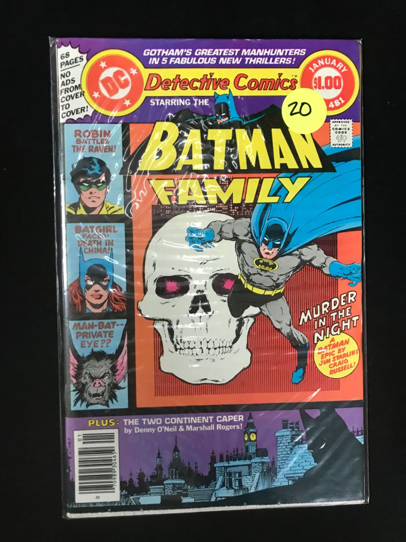 Batman 481 DC COMICS NO.481 BATMAN'S DETECTIVE COMICS STARRING THE BATMAN FAMILY