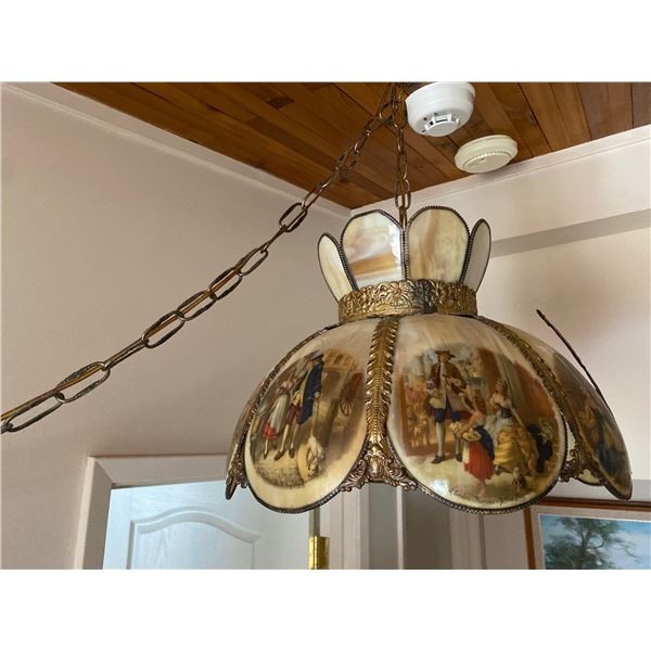 Vintage Scenic Hanging Light Fixture