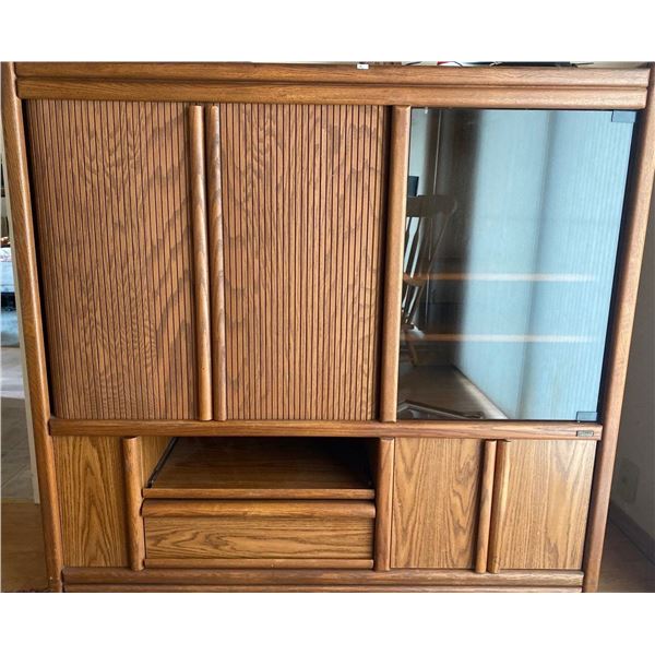 Palliser Mid-Century Modern Entertainment Center 51L x 21W x 48T