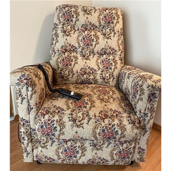 Electric Reclining Chair Tested And Works Small Tear On Side 34L x 36W x 40T