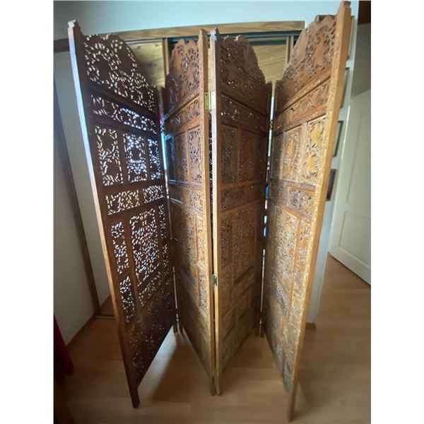 Vintage Collapsable Teak Room Divider 20 x 69 ( Per Panel)
