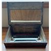 Image 2 : Antique Wooden Mirror Lined Box