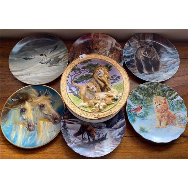 Assortment Of Animal Themed Decorative Plates