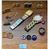 Image 1 : Assortment Of Dress Cufflinks And Watches