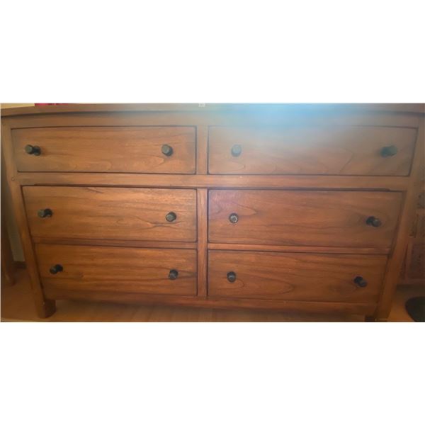 Vintage Solid Wood Dresser 64L x 18W x  36T