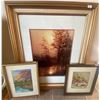 Image 1 : Set Of Framed Art Work Largest :20 x 25