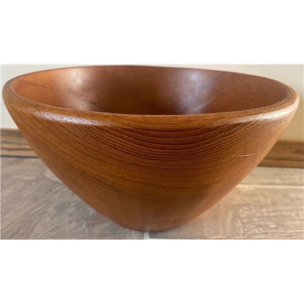 Mid Century Modern Large Teak Salad Bowl