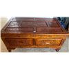Image 1 :  Hand Carved Coffee Table With Drawers 35L x 22W x 16T
